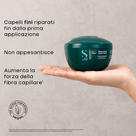 Alfaparf Milano Semi di Lino Reconstruction Reparative Light Mask maschera rigenerante per capelli rovinati