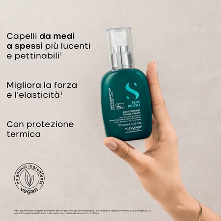 Alfaparf Milano Semi di Lino Reconstruction Anti-damage Shield Cream balsamo rigenerante senza risciacquo per capelli normali e resistenti