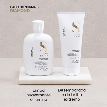 Alfaparf Milano Semi di Lino Diamond Kit conjunto para cabelo brilhante e macio