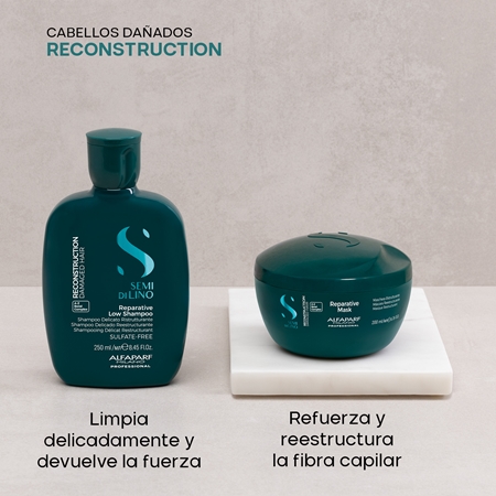 Alfaparf Milano Semi di Lino Reconstruction Kit set para cabello maltratado o dañado