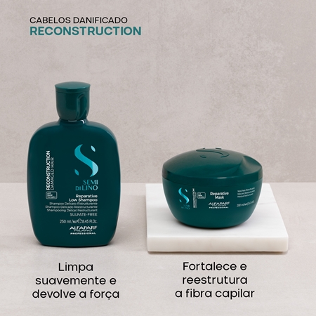 Alfaparf Milano Semi di Lino Reconstruction Kit conjunto para cabelo danificado