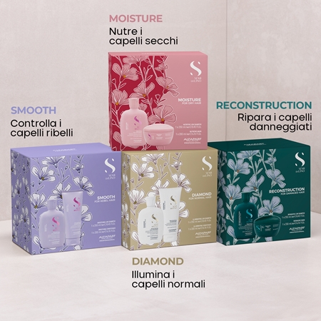 Alfaparf Milano Semi di Lino Reconstruction Kit set per capelli rovinati