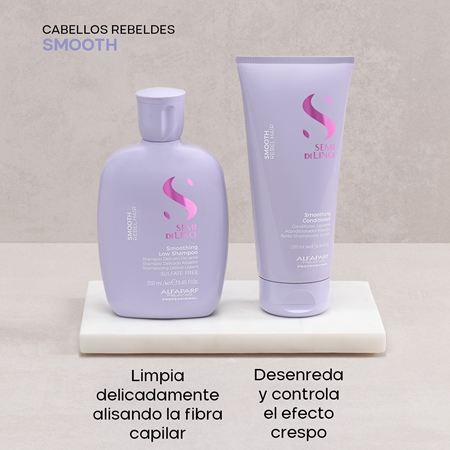 Alfaparf Milano Semi di Lino Smooth Kit set para cabello encrespado y rebelde