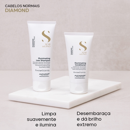 Alfaparf Milano Semi di Lino Diamond Minisize Kit Conjunto de viagem para brilho radiante