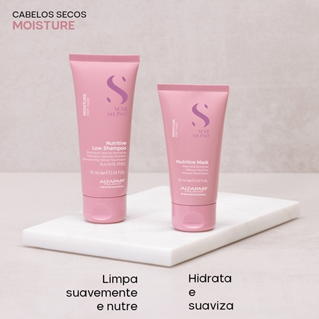 Alfaparf Milano Semi di Lino Moisture Minisize Kit Conjunto de viagem para hidratação intensiva