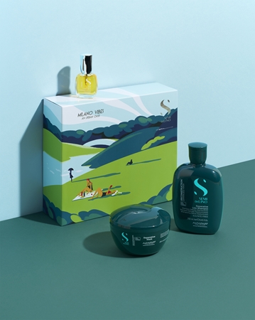Alfaparf Milano Semi di Lino Reconstruction Holiday Kit Gift Set for damaged hair