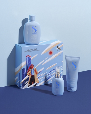 Alfaparf Milano Semi di Lino Density Holiday Kit Gift Set for fine hair and hair without volume