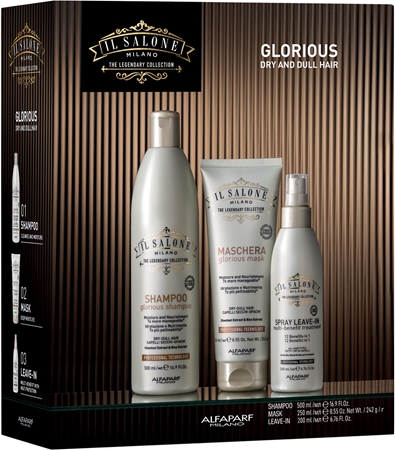 Alfaparf Milano Il Salone Milano Glorious Kit Coffret cadeau pour cheveux secs et abîmés