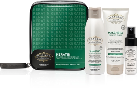 Alfaparf Milano Il Salone Milano Keratin kelioninis rinkinys plaukams stiprinti