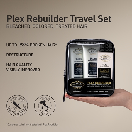 Alfaparf Milano Il Salone Milano Plex Rebuilder travel set for bleached, coloured and chemically treated hair