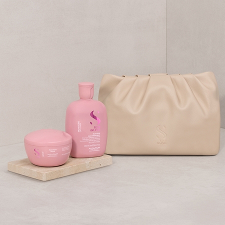Alfaparf Milano Semi di Lino Moisture Duo Kit Gift Set for dry hair