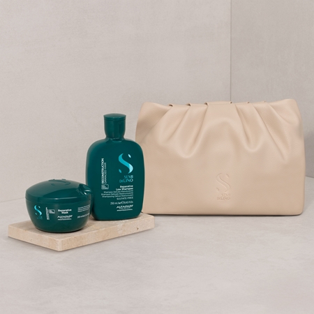 Alfaparf Milano Semi di Lino Reconstruction Duo Kit Gift Set for damaged hair