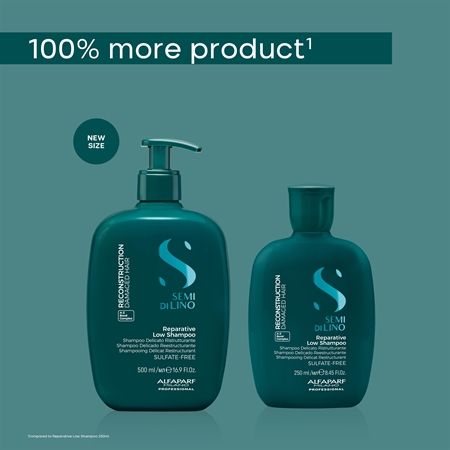 Alfaparf Milano Semi di Lino Reconstruction Reparative Restoring Shampoo for damaged hair