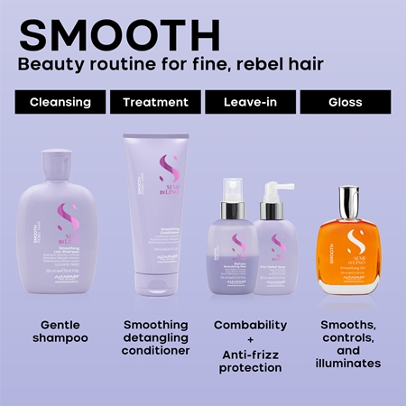 Alfaparf Milano Semi di Lino Smooth Biphasic Smoothing Mist Zwei-Phasen-Pflege für das Haar