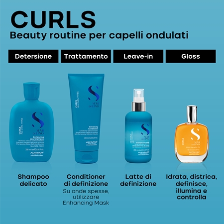 Alfaparf Milano Semi Di Lino Curls Enhancing Milk latte modellante per rinforzare i capelli ricci e mossi