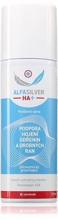 ALFASILVER AlfaSilver HA+ práškový sprej na podporu hojení drobných ran