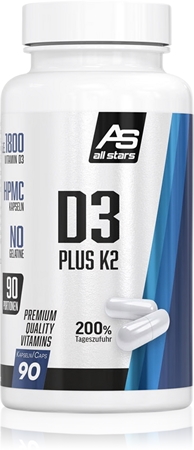 All Stars Vitamin D3 +K2 zur Unterstützung gesunder Gelenke vegan