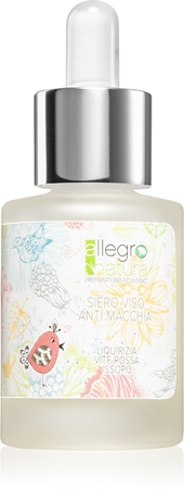 Allegro Natura Organic védő szérum a pigment foltok ellen