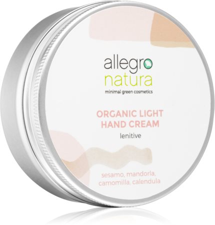 Allegro Natura Organic легкий зволожуючий крем для рук