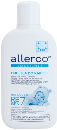 Allerco Molecule Regen7 Baby emulze do koupele s hydratačním účinkem