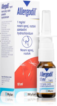 Allergodil Allergodil 1mg/ml nosní sprej, roztok na léčbu rýmy a onemocnění nosních dutin