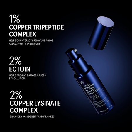 Allies of Skin Copper Tripeptide & Ectoid Repair Serum Intensely Rejuvenating Serum with peptides