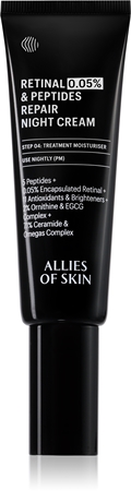 Allies of Skin 0.05% Retinal & Peptides revitalizační noční krém