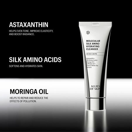 Allies of Skin Molecular Silk Amino Hydrating Cleanser hydratační čisticí gel s aminokyselinami