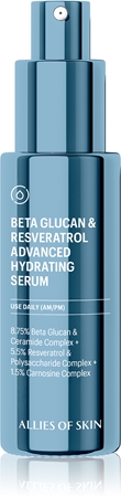 Allies of Skin Beta Glucan & Resveratrol Advanced Hydrating Serum Intensely Hydrating Serum