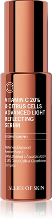 Allies of Skin Vitamin C 20% & Citrus Cells Advanced Firm & Glow Serum Brightening Face Serum with vitamin C