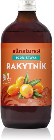 Allnature Rakytník BIO 100% šťáva v BIO kvalitě