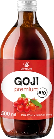 Allnature Kustovnica čínska Goji Premium BIO 100 % šťava v BIO kvalite