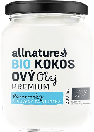 Allnature Olej kokosowy z pierwszego tłoczenia BIO olejek w jakości BIO