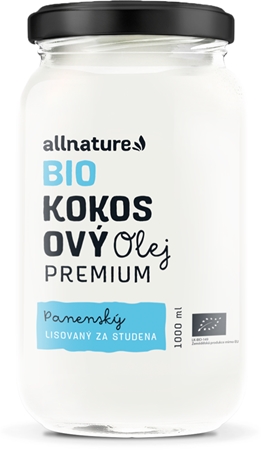 Allnature Kokosový olej panenský BIO olej v BIO kvalitě