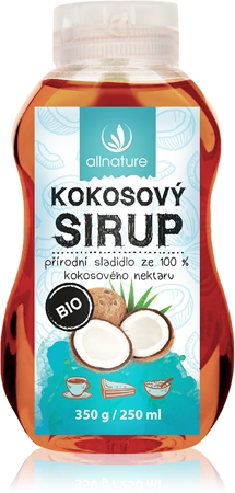 Allnature Syrop kokosowy BIO słodzik naturalny w jakości BIO