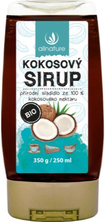 Allnature Syrop kokosowy BIO słodzik naturalny w jakości BIO