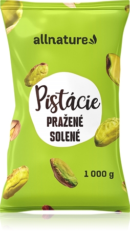 Allnature Pistácie pražené solené ořechy pražené solené