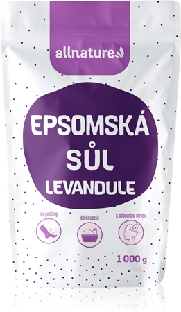 Allnature Epsomská sůl Levandule sůl do koupele