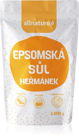 Allnature Epsomská soľ Harmanček soľ do kúpeľa