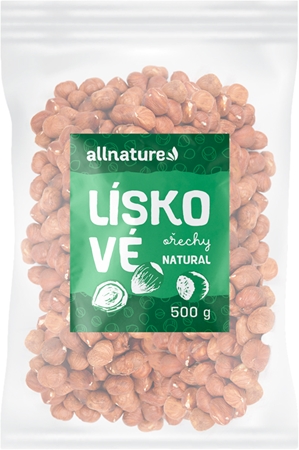 Allnature Lieskové oriešky orechy natural
