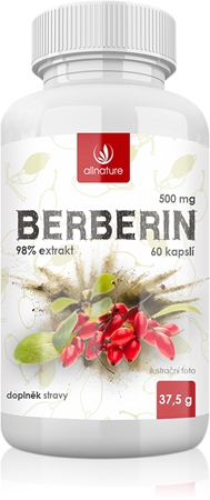 Allnature Berberin Extrakt 98% doplnok stravy na podporu kardiovaskulárneho systému