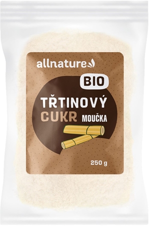 Allnature Třtinový cukr moučka BIO přírodní sladidlo v BIO kvalitě