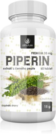 Allnature Piperin 60 tbl. tablety pro podporu metabolismu