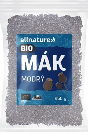 Allnature Mák modrý BIO semínka v BIO kvalitě