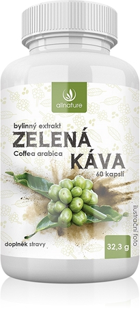 Allnature Zelená káva kapsle s revitalizačním účinkem