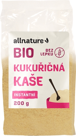 Allnature Kukuričná kaša BIO instantná kaša bez lepku