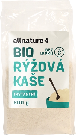 Allnature Rýžová kaše BIO instantní kaše bez lepku