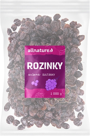 Allnature Hrozienka sultánky sušené ovocie