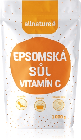 Allnature Epsomská soľ + vitamín C soľ do kúpeľa