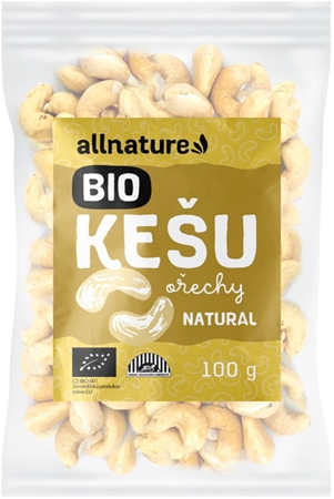 Allnature Kešu orechy BIO orechy v BIO kvalite